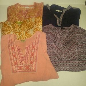 Super Nice Boho Gypsy 5 Top Lot Size L/XL